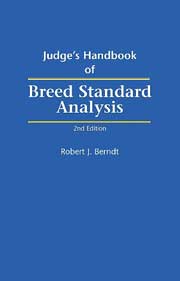 JUDGES HANDBOOK OF BREED STANDARD ANALYSIS