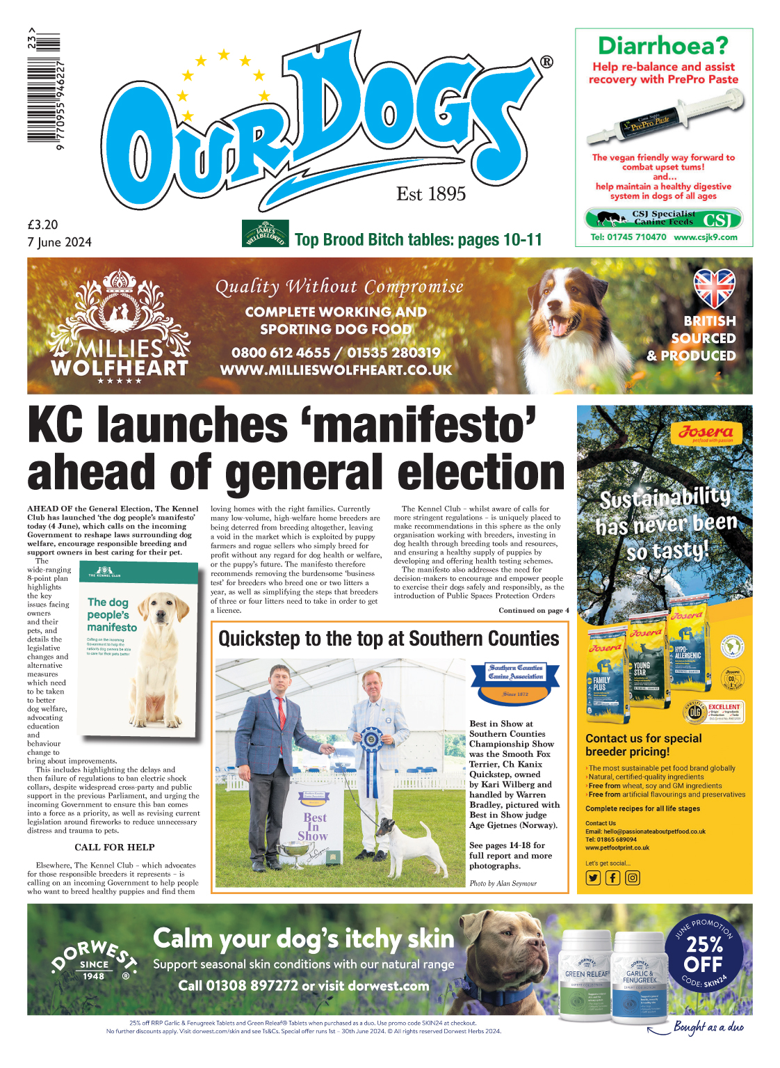 OUR-DOGS 7TH JUNE 2024