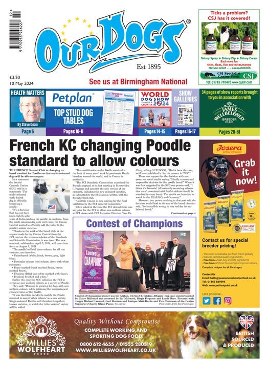 OUR-DOGS 10TH MAY 2024
