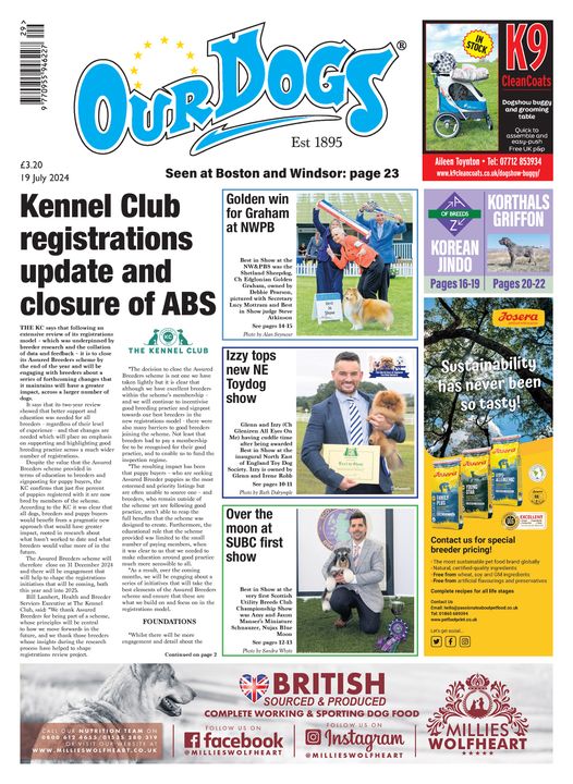 OUR-DOGS 19TH JULY 2024