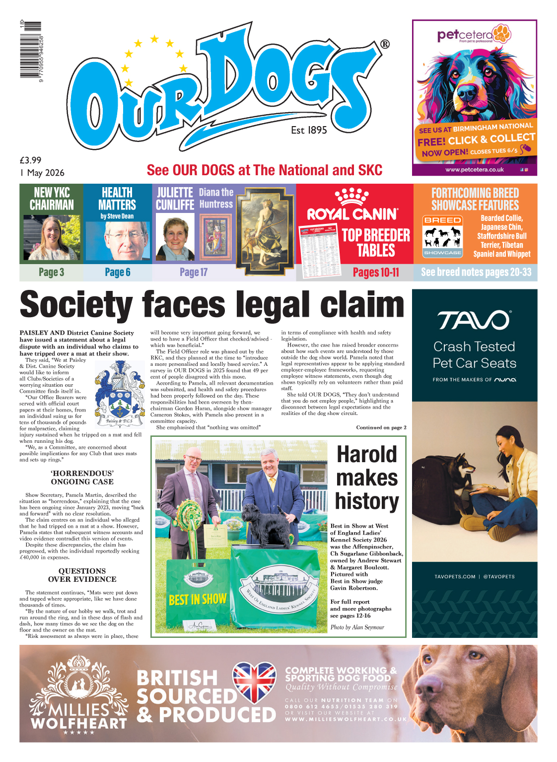 OUR-DOGS 1ST MAY 2026