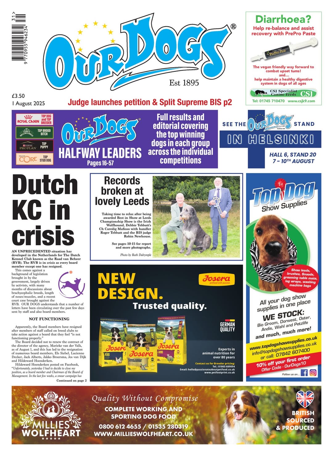 OUR-DOGS 1ST AUGUST 2025