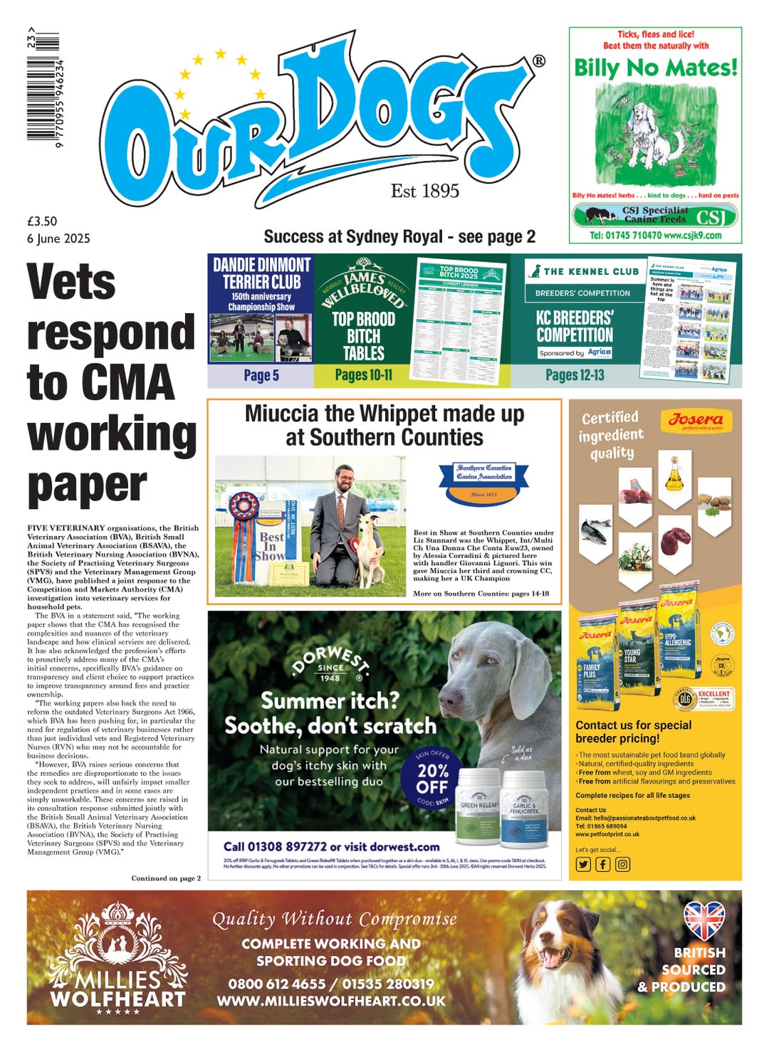 OUR-DOGS 6TH JUNE 2025