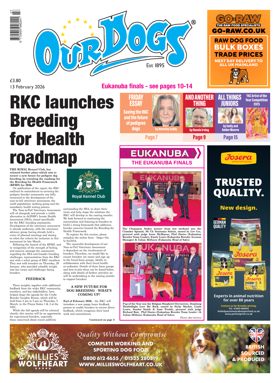 OUR-DOGS 13TH FEBRUARY 2026