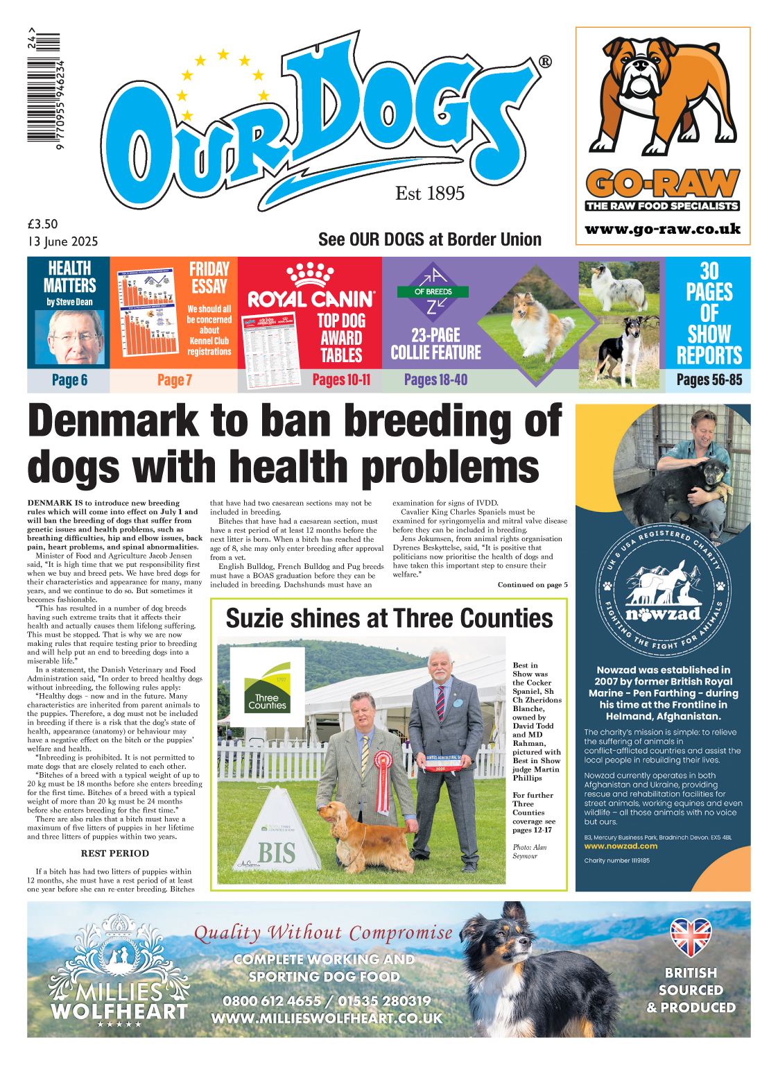 OUR-DOGS 13TH JUNE 2025