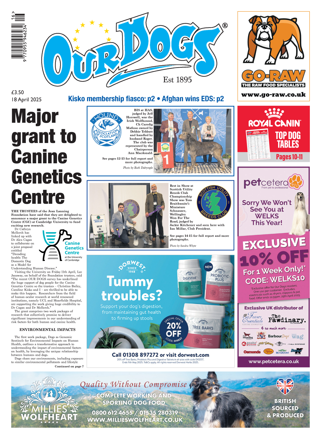 OUR-DOGS 18TH APRIL 2025