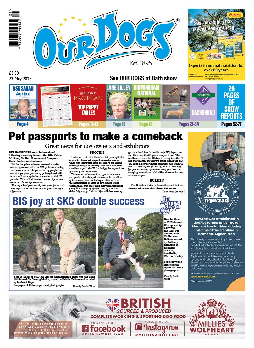OUR-DOGS 23RD MAY 2025