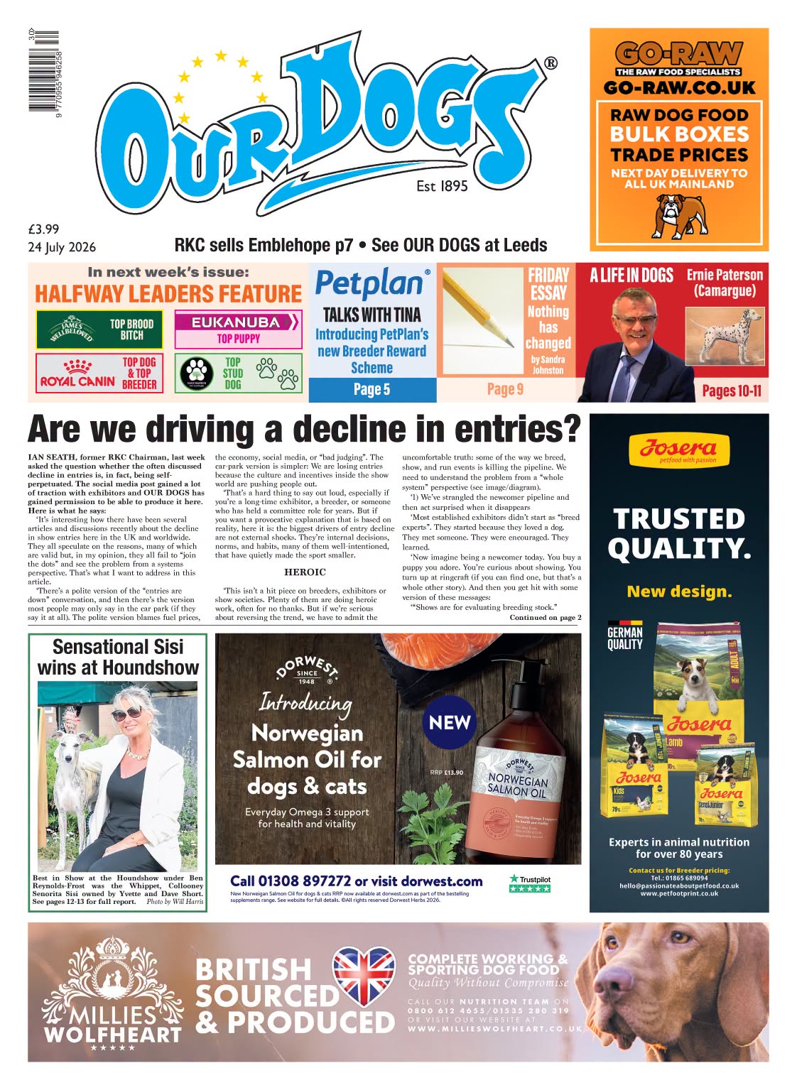OUR-DOGS 24TH JULY 2026