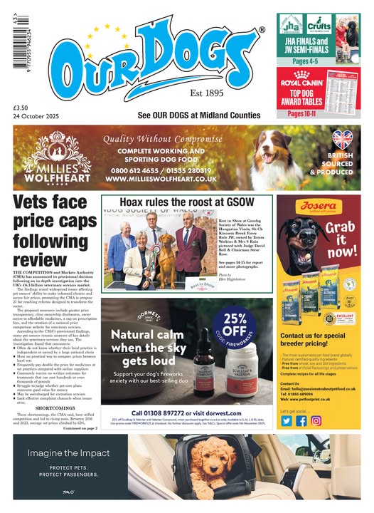 OUR-DOGS 24TH OCTOBER 2025