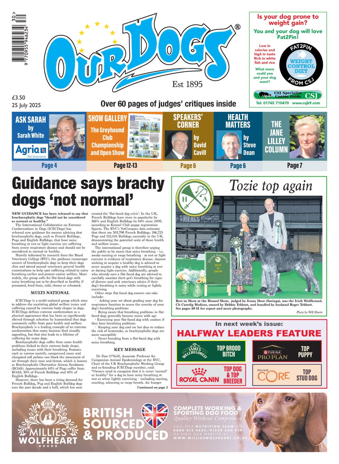OUR-DOGS 25TH JULY 2025