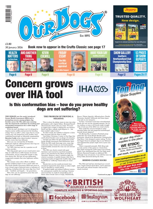 OUR-DOGS 30TH JANUARY 2026