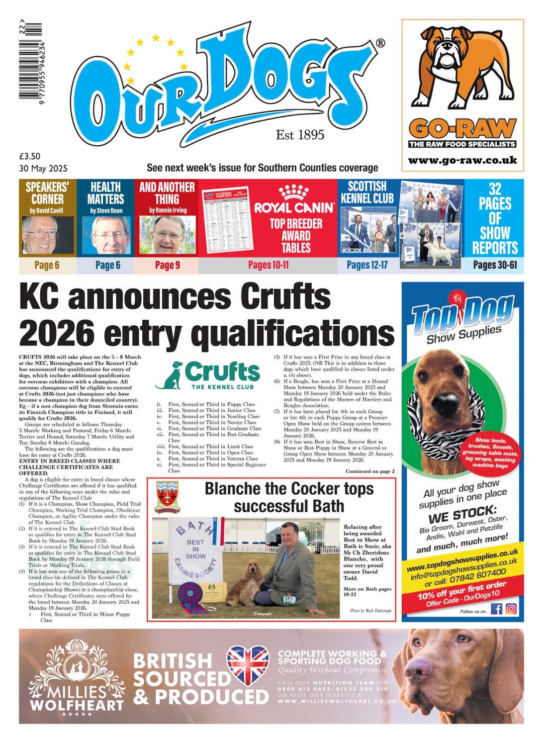 OUR-DOGS 30TH MAY 2025