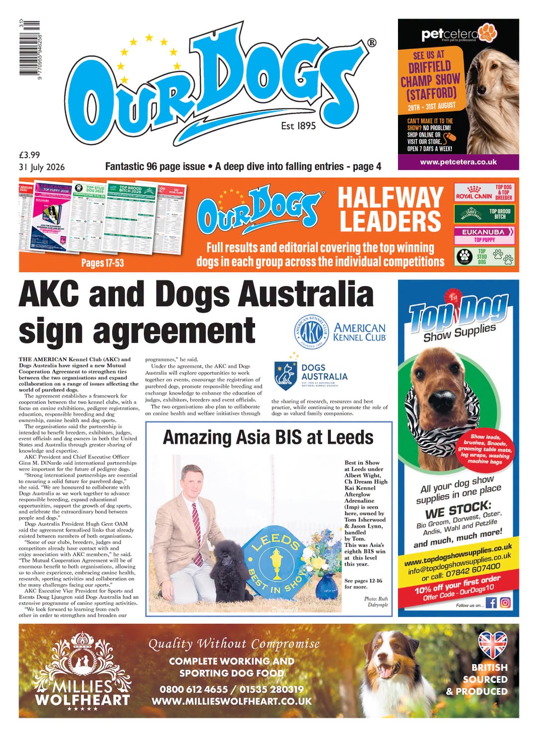 OUR-DOGS 31ST JULY 2026
