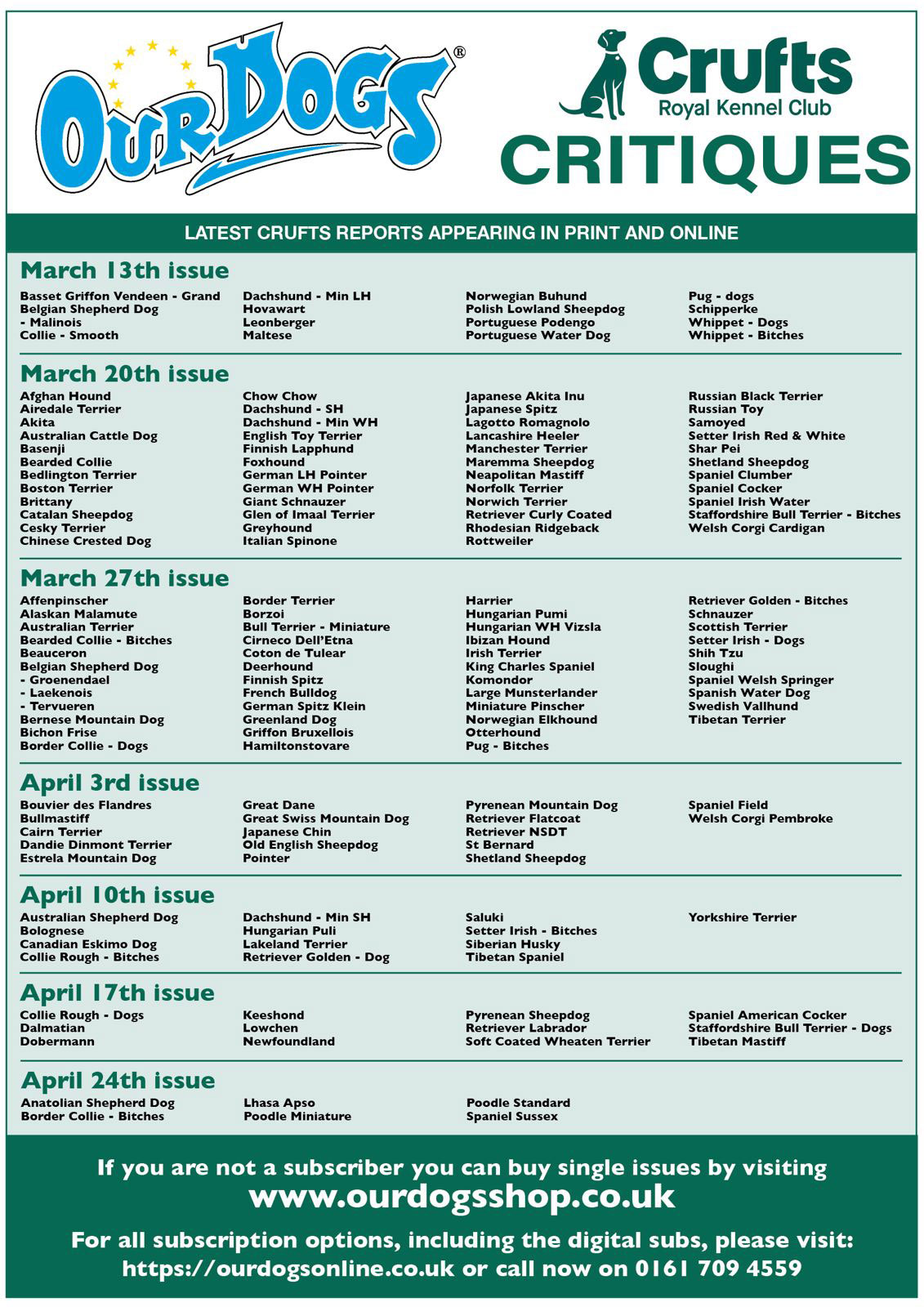 OUR-DOGS 24TH APRIL 2026