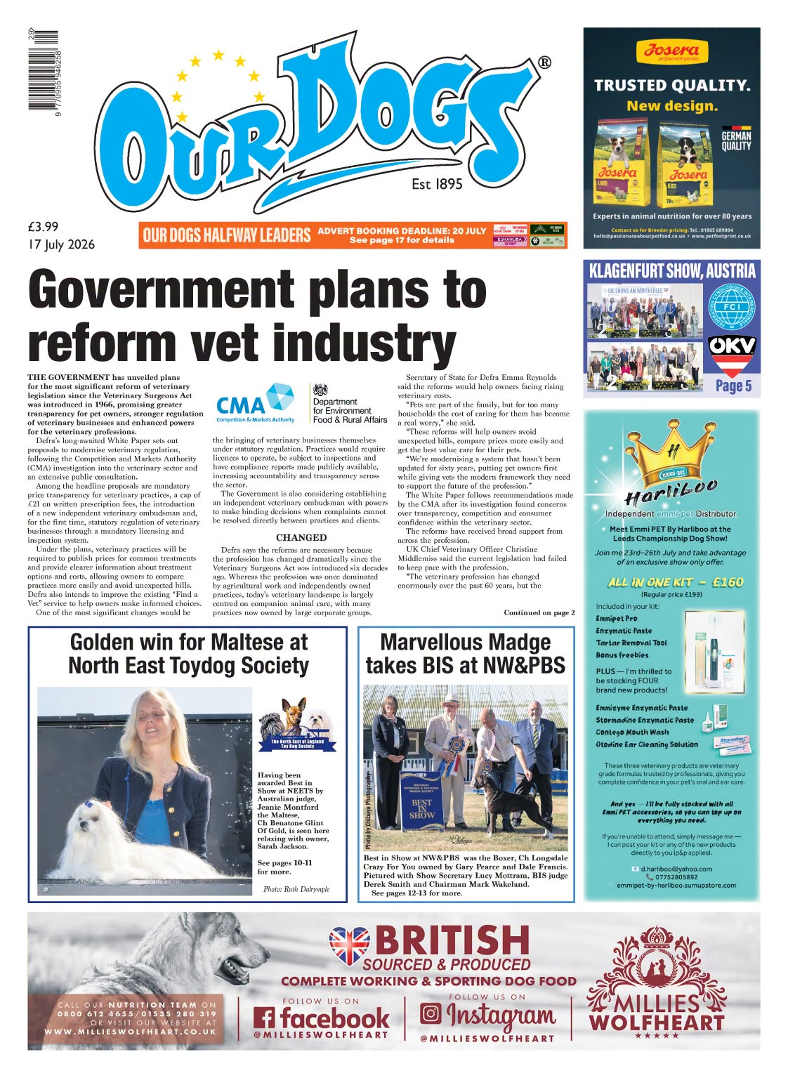 OUR-DOGS 17TH JULY 2026